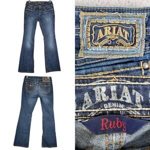 Ariat Jeans Ruby Bootcut Women’s Size 27 Short Blue Stretch Denim 5-Pocket